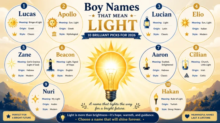 boy names that mean light