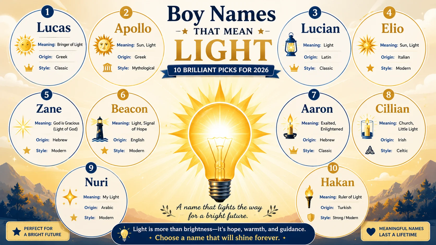 boy names that mean light