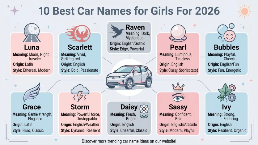 car names for girls