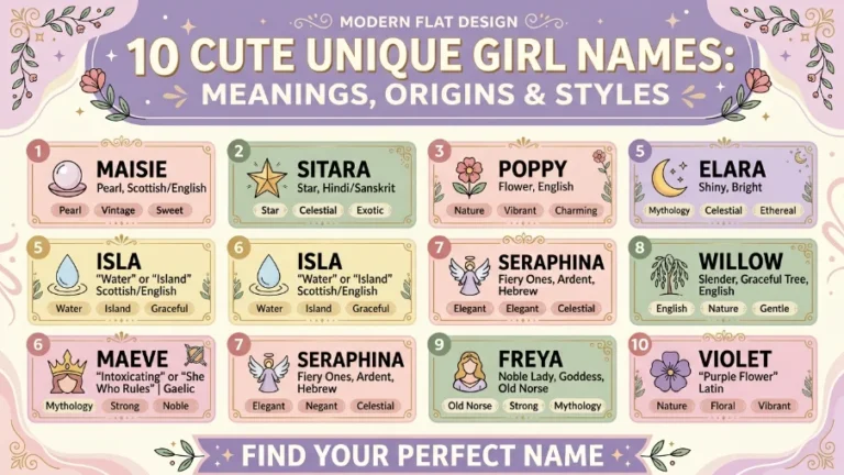 cute unique girl names