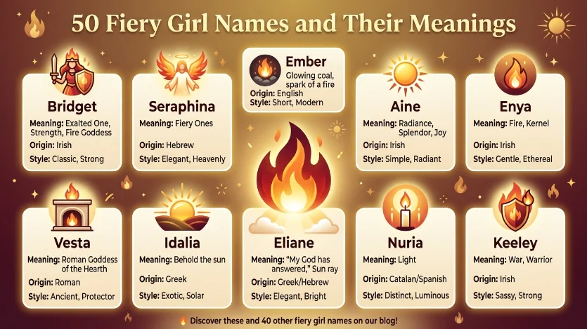 girl names that mean fire