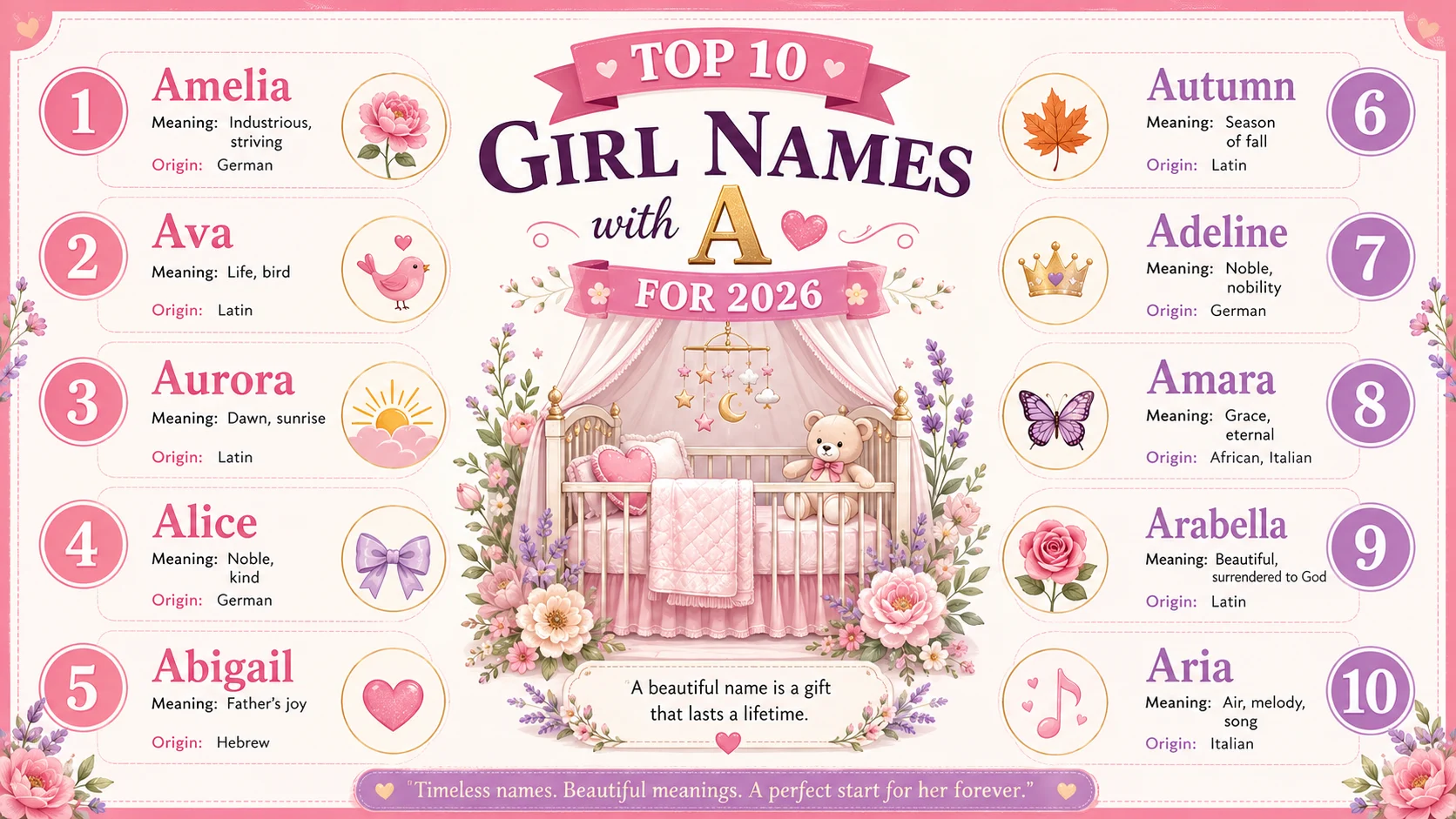 girl names with a