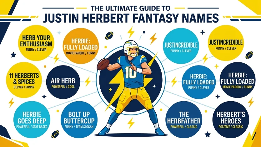 justin herbert fantasy names