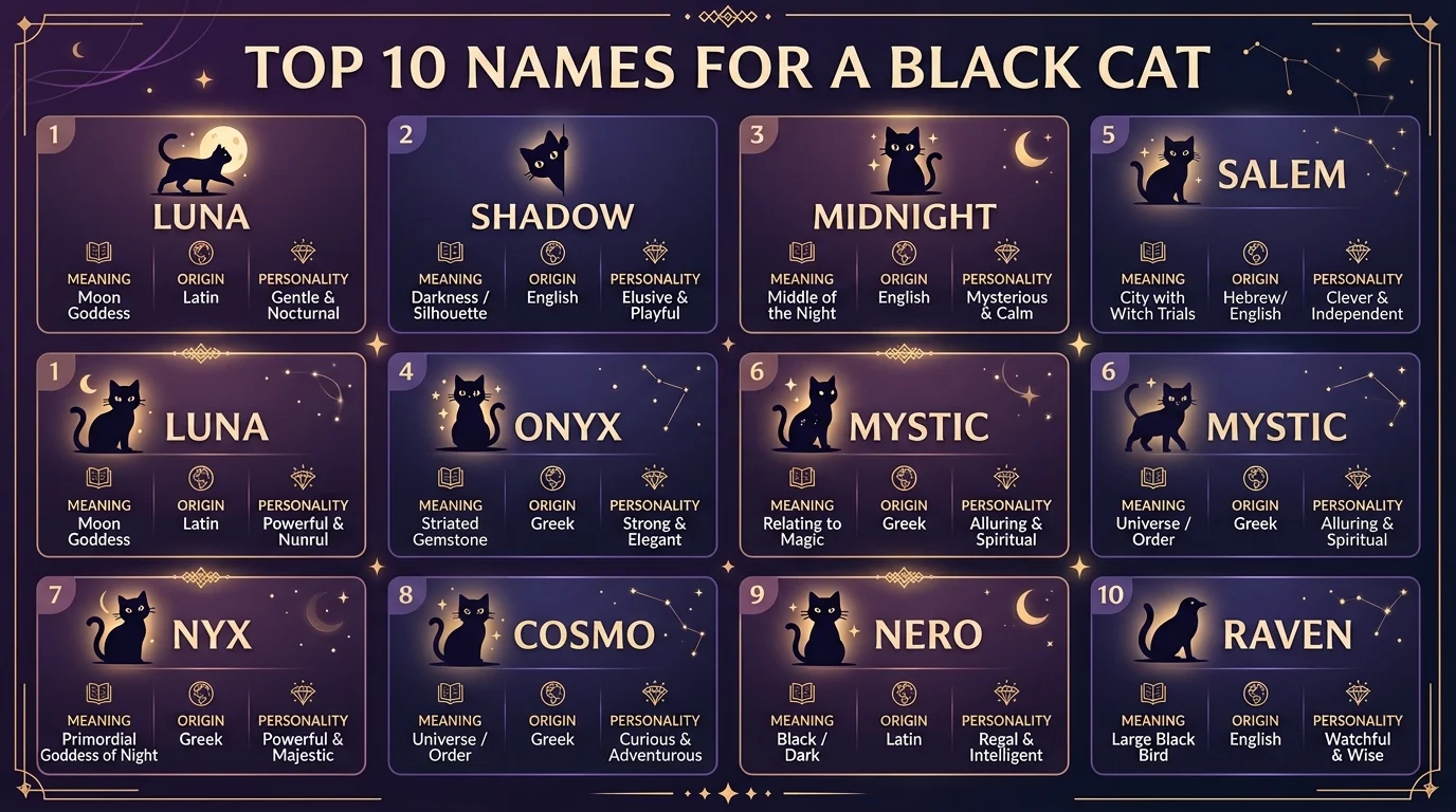 names for a black cat