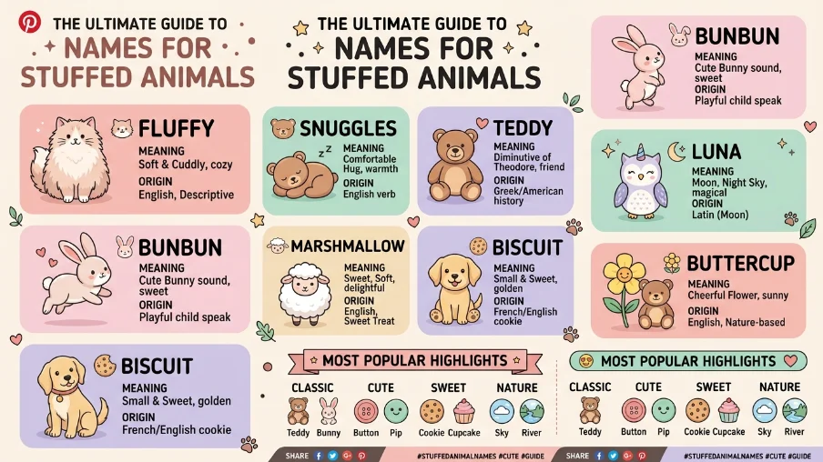 names for stuffed animals