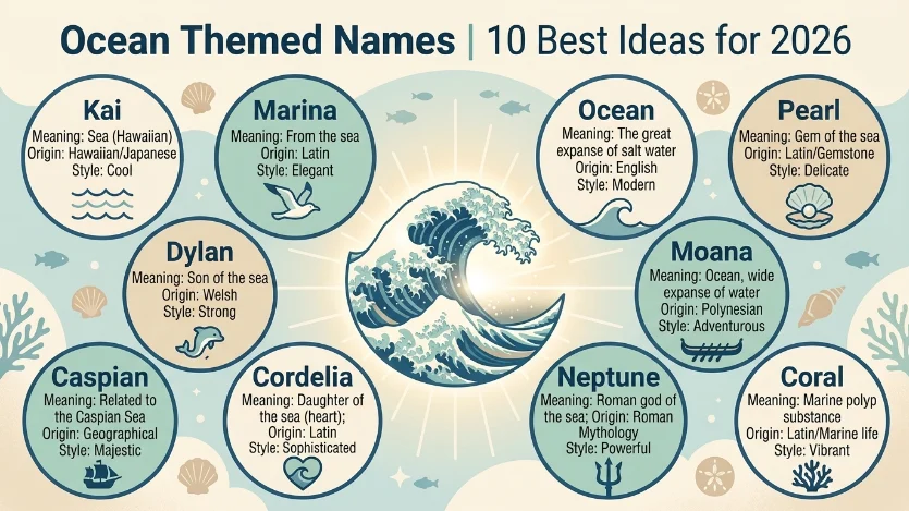 ocean themed names