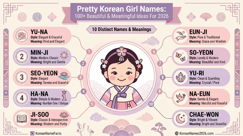 pretty korean girl names