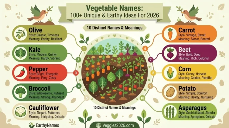 vegetable names