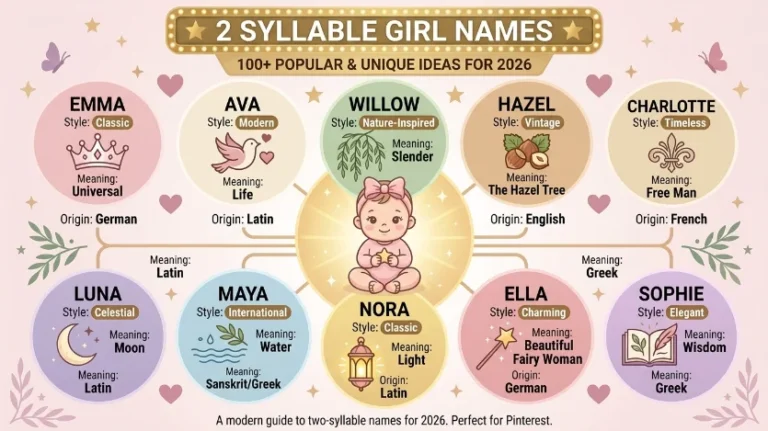 2 syllable girl names