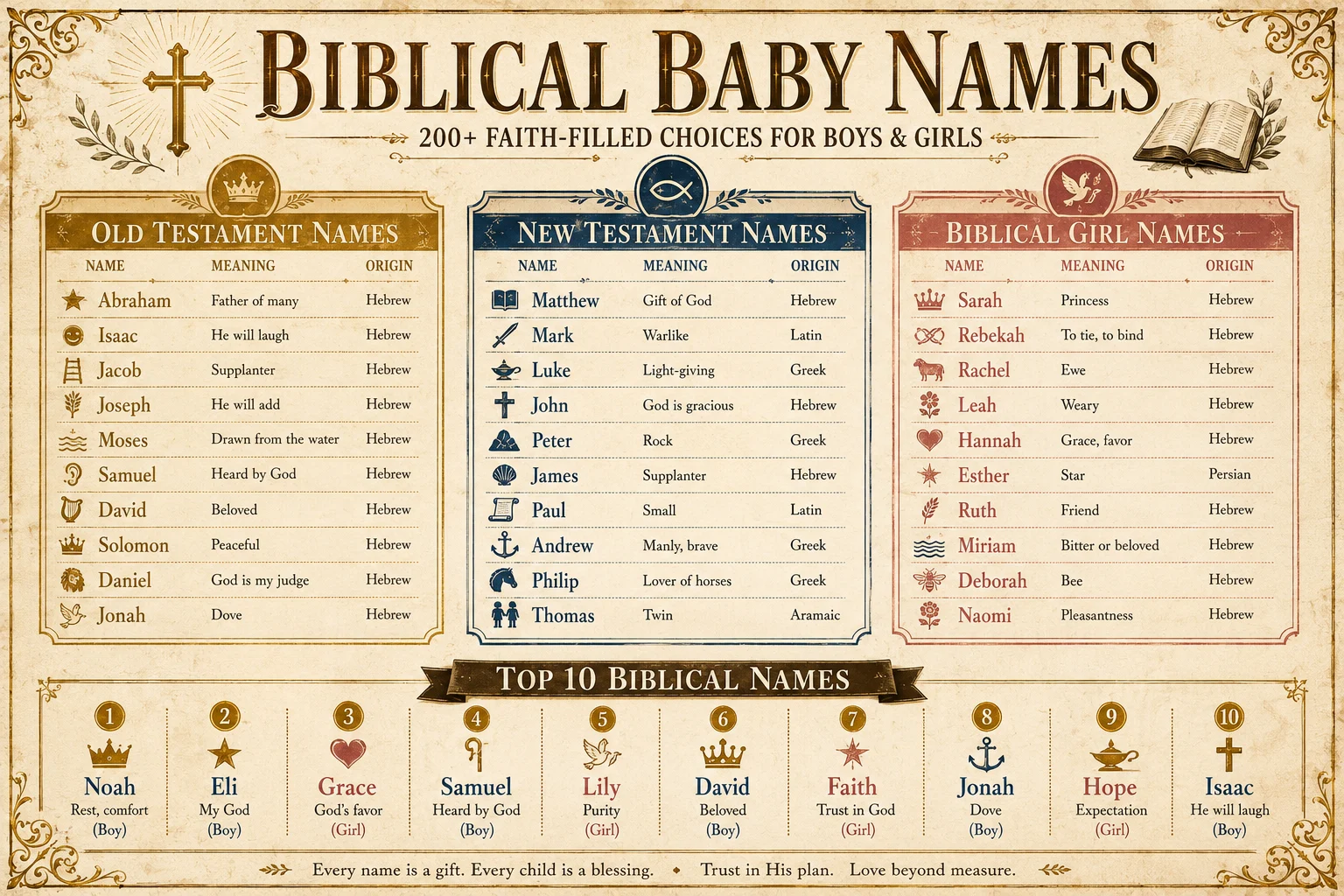 biblical baby names