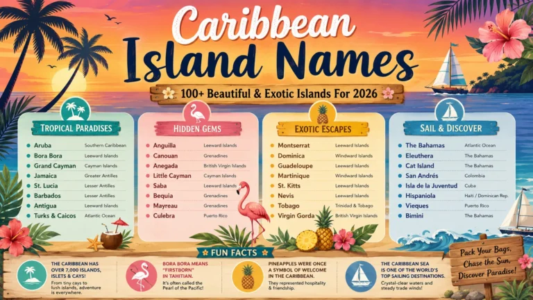 caribbean island names