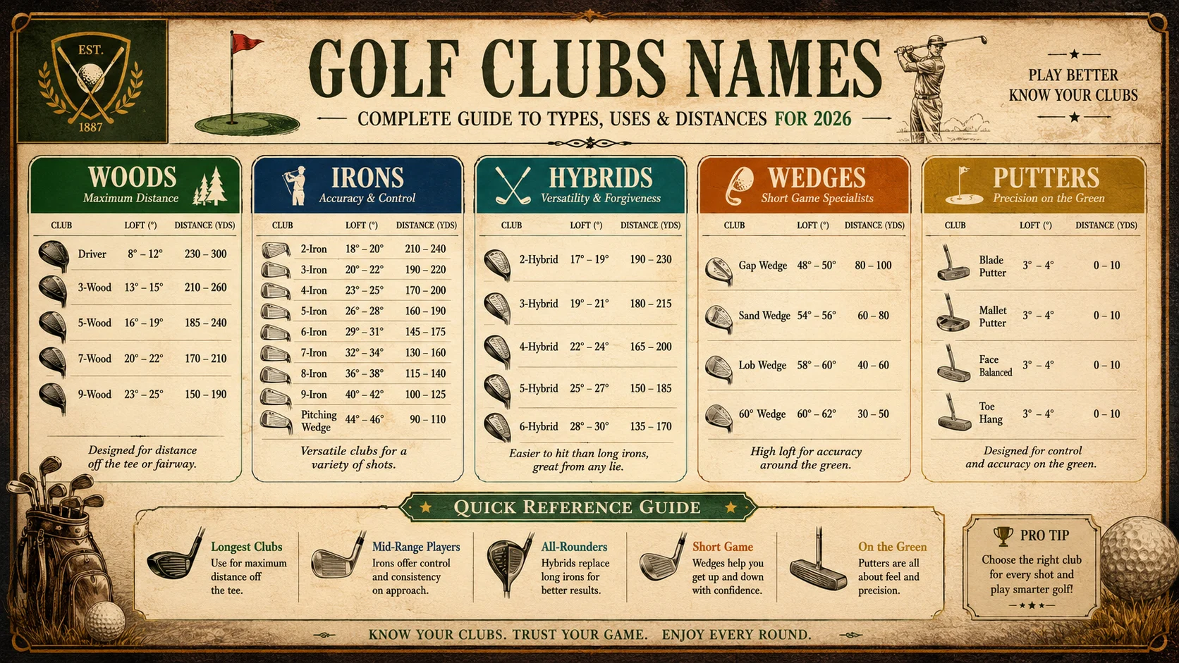 golf clubs names