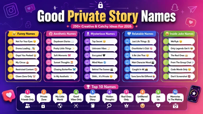 good private story names