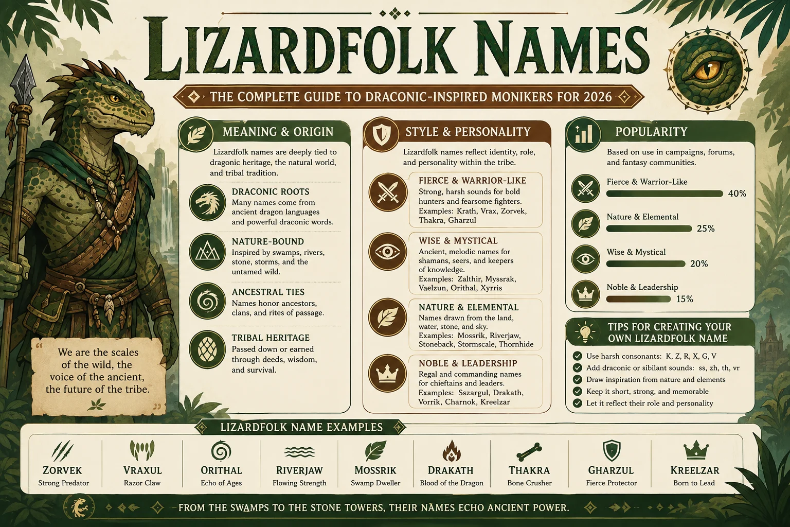 lizardfolk names