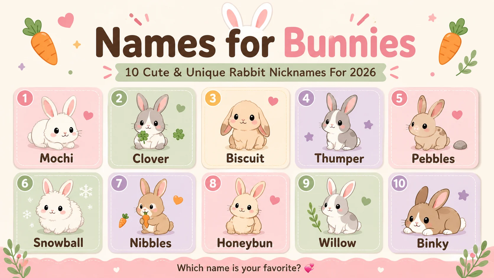 names for bunnies