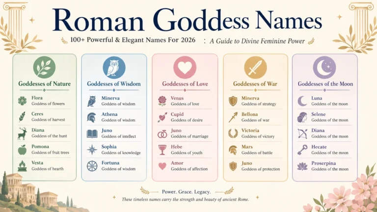 roman goddess names