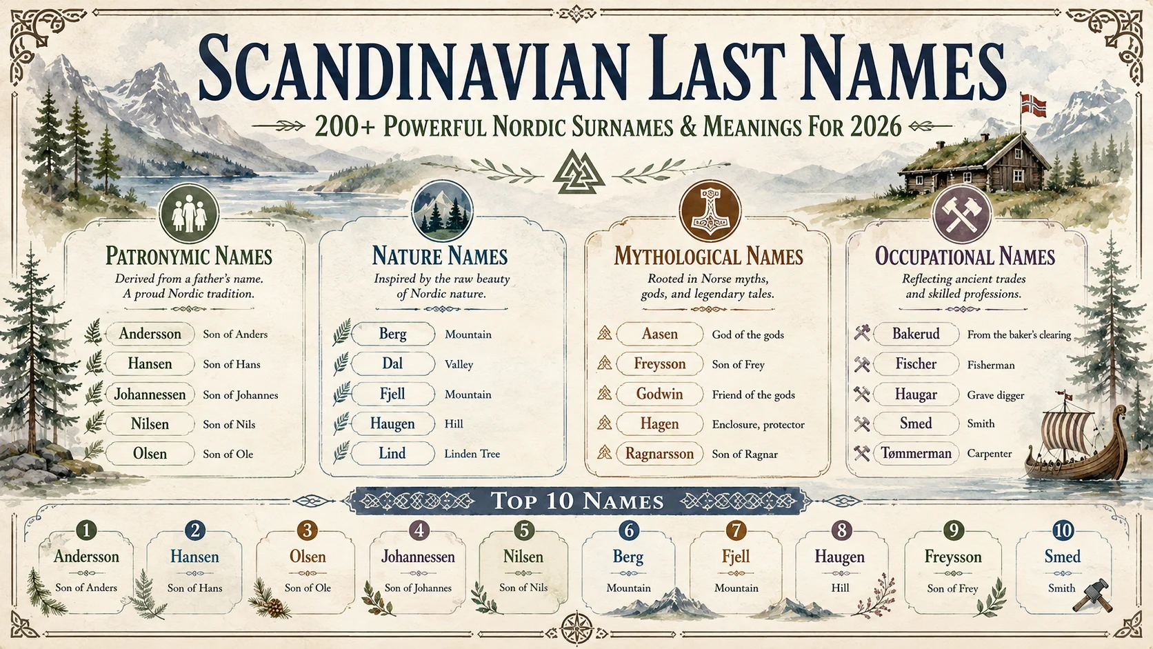 scandinavian last names