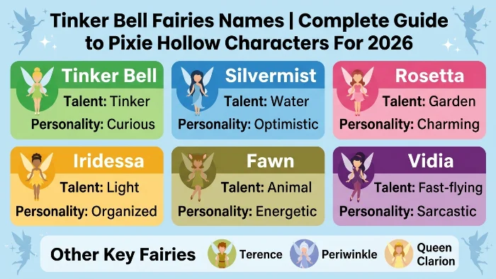 tinkerbell fairies names