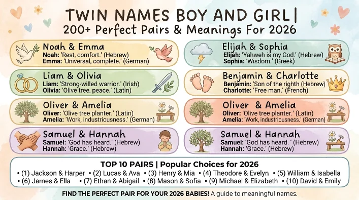 twin names boy and girl