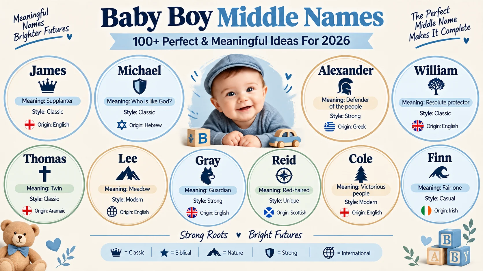baby boy middle names