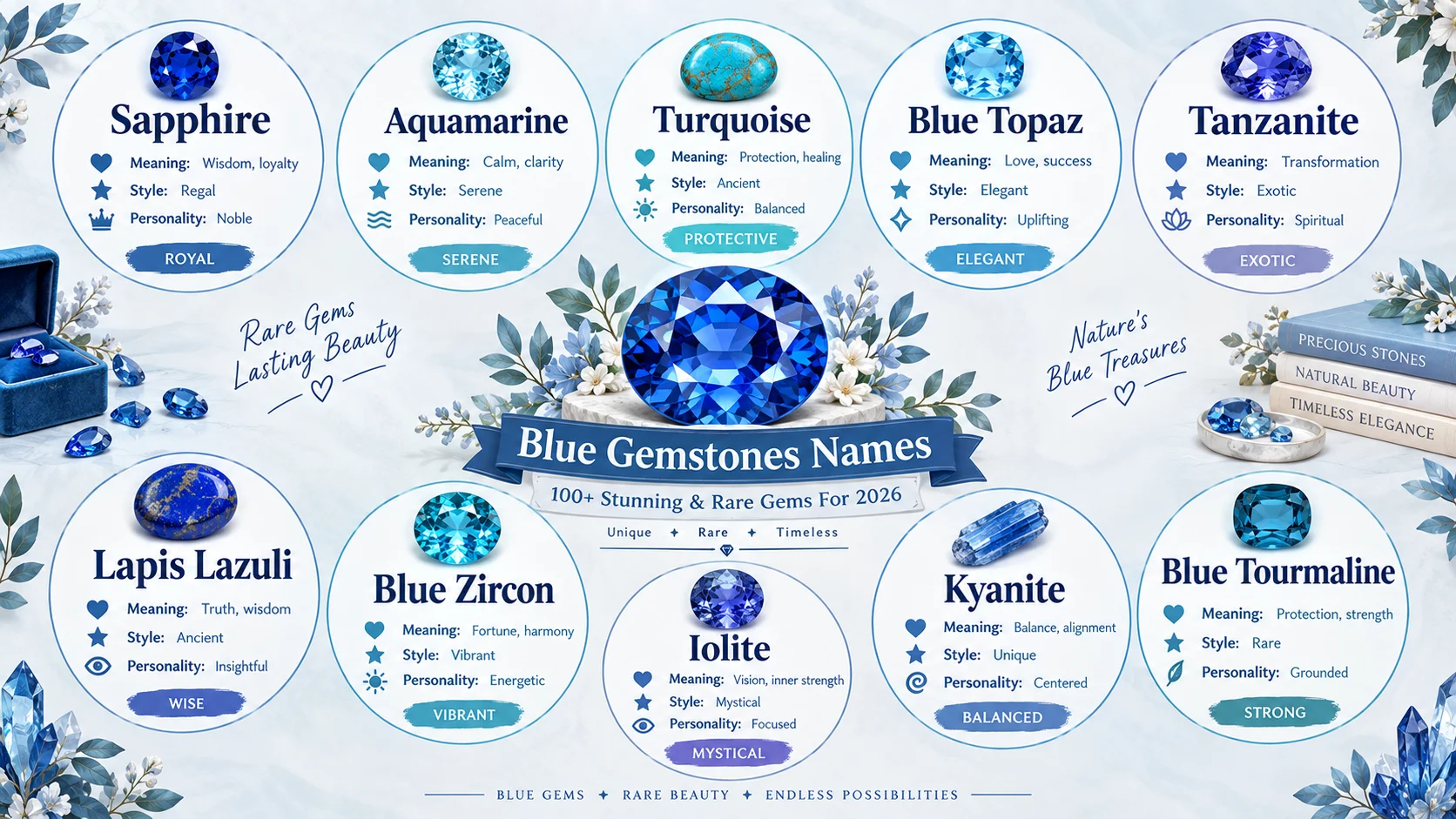 blue gemstones names