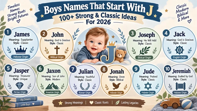 boys names that start with j