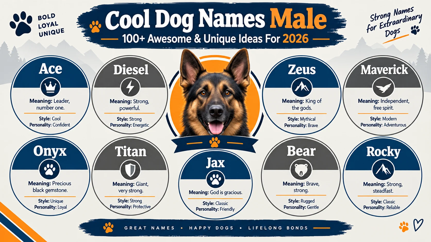cool dog names male