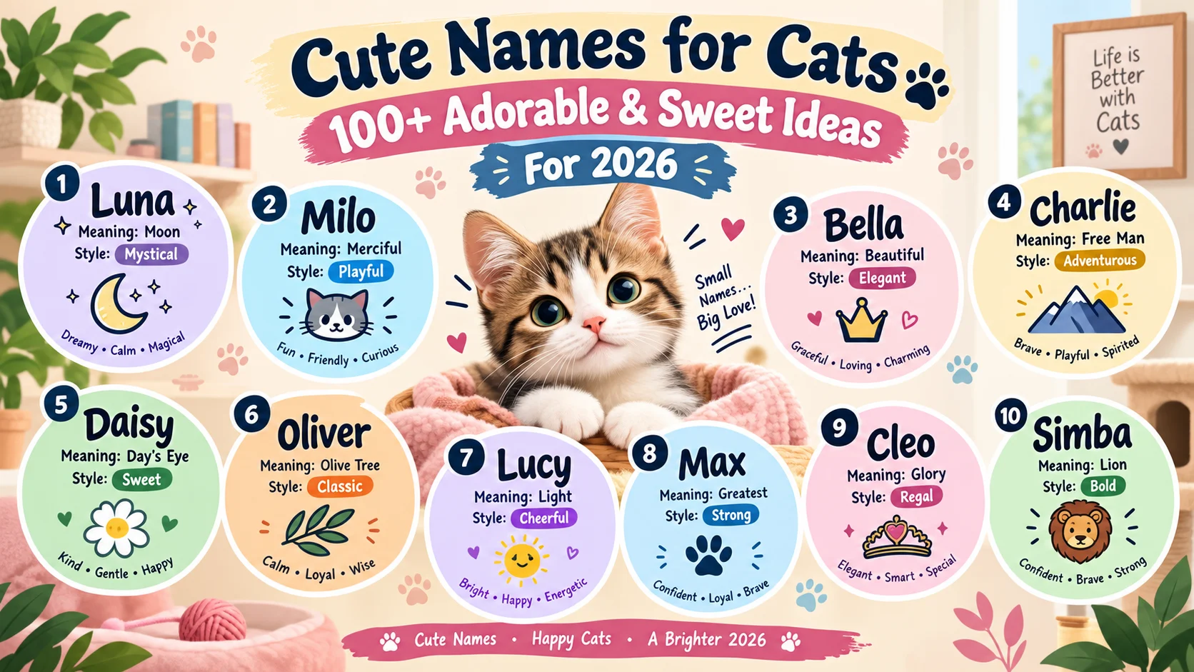 cute names for cats