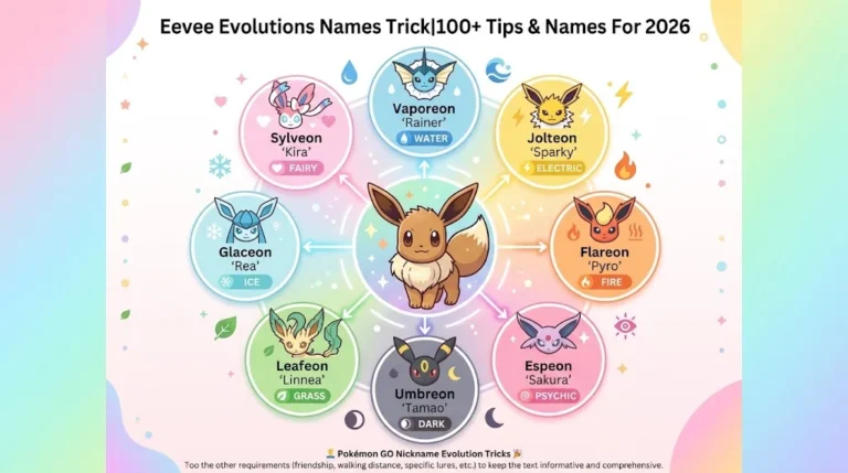 eevee evolutions names trick