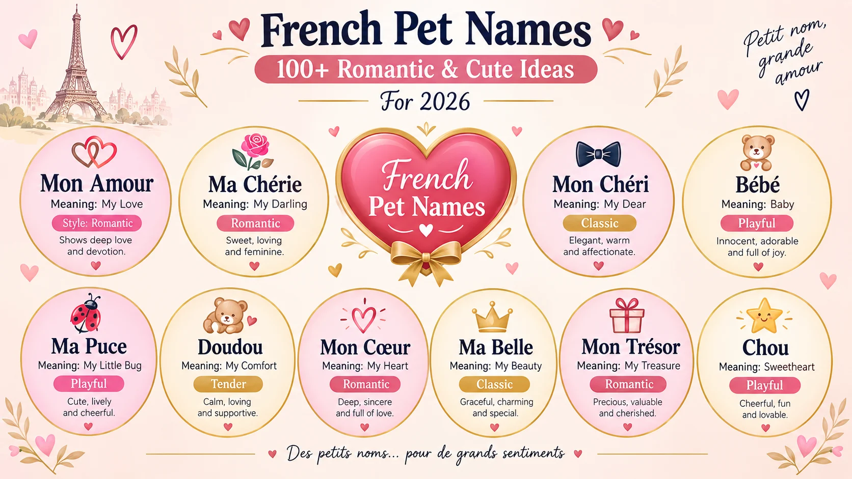french pet names