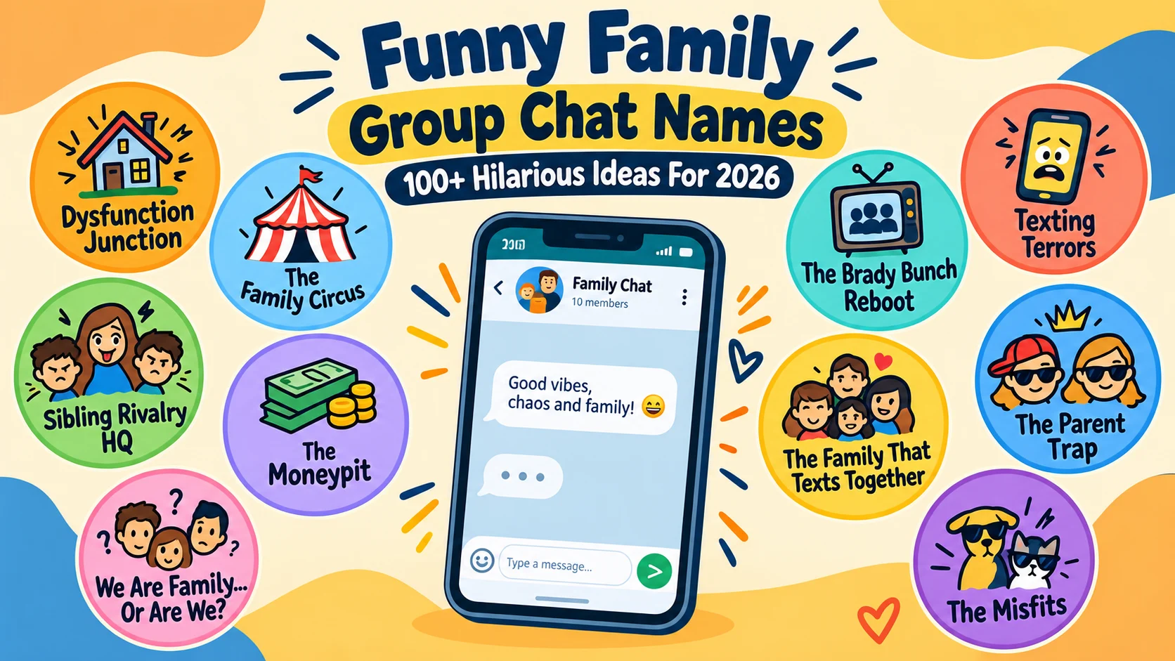 funny family group chat names