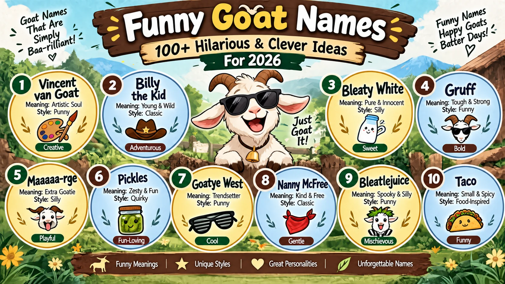 funny goat names