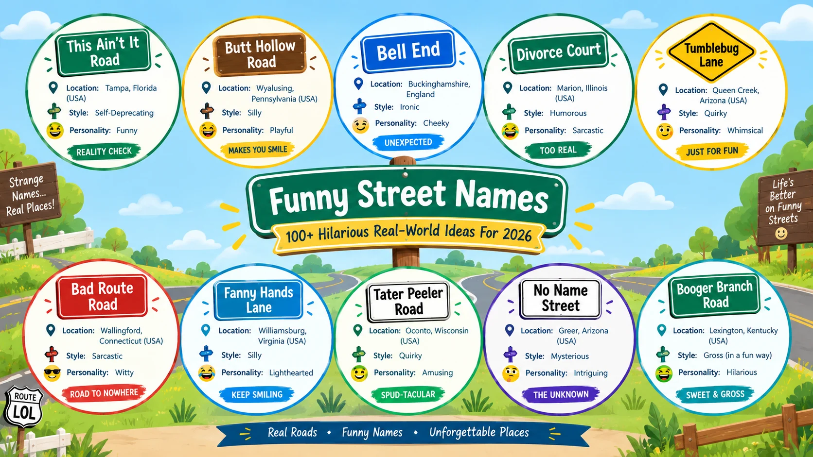 funny street names