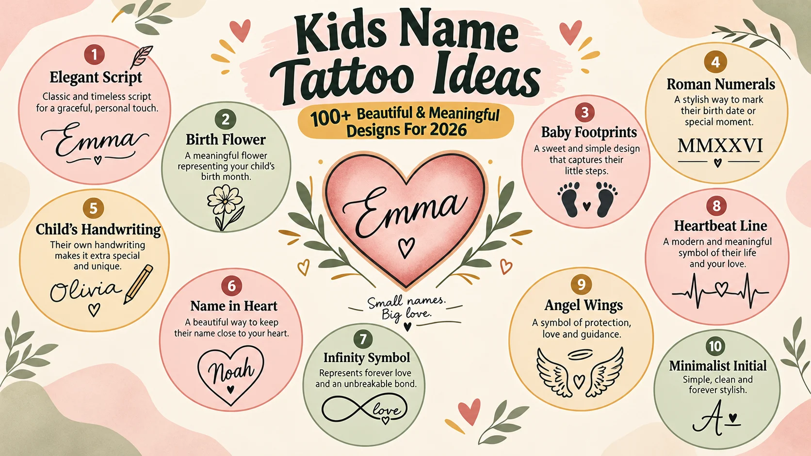 kids names tattoo ideas
