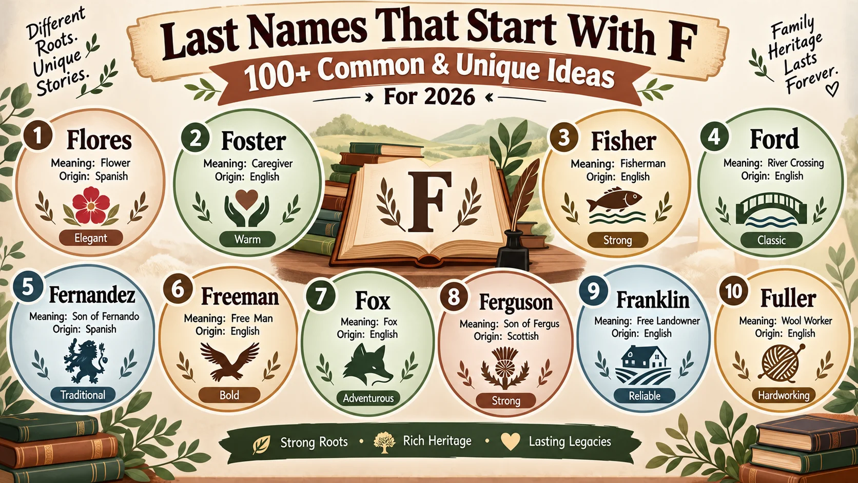 last names that start with f