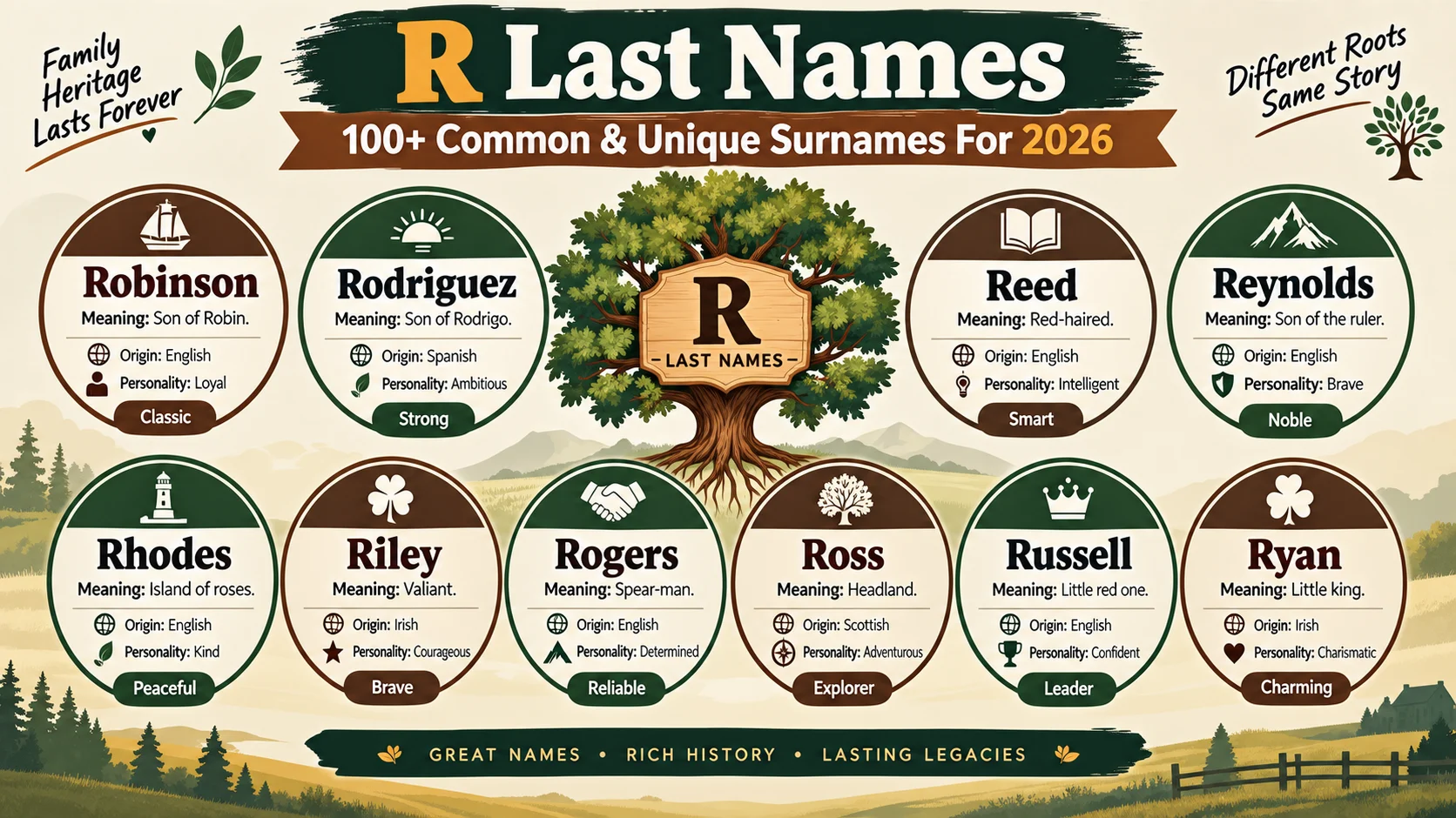 r last names