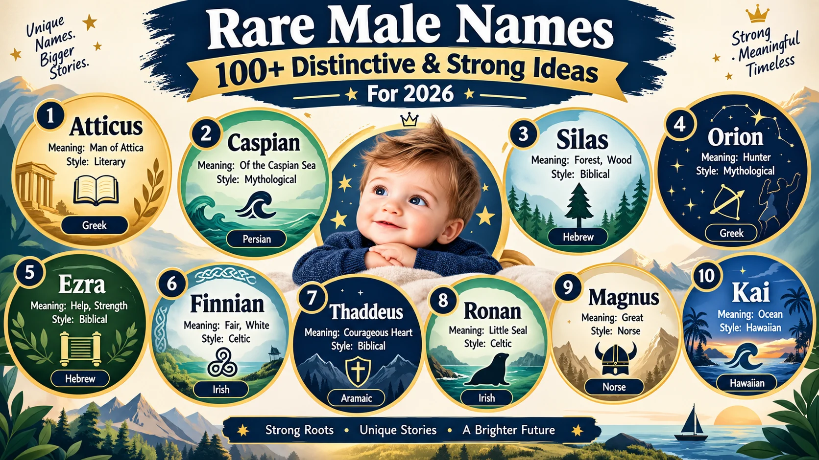 rare male names
