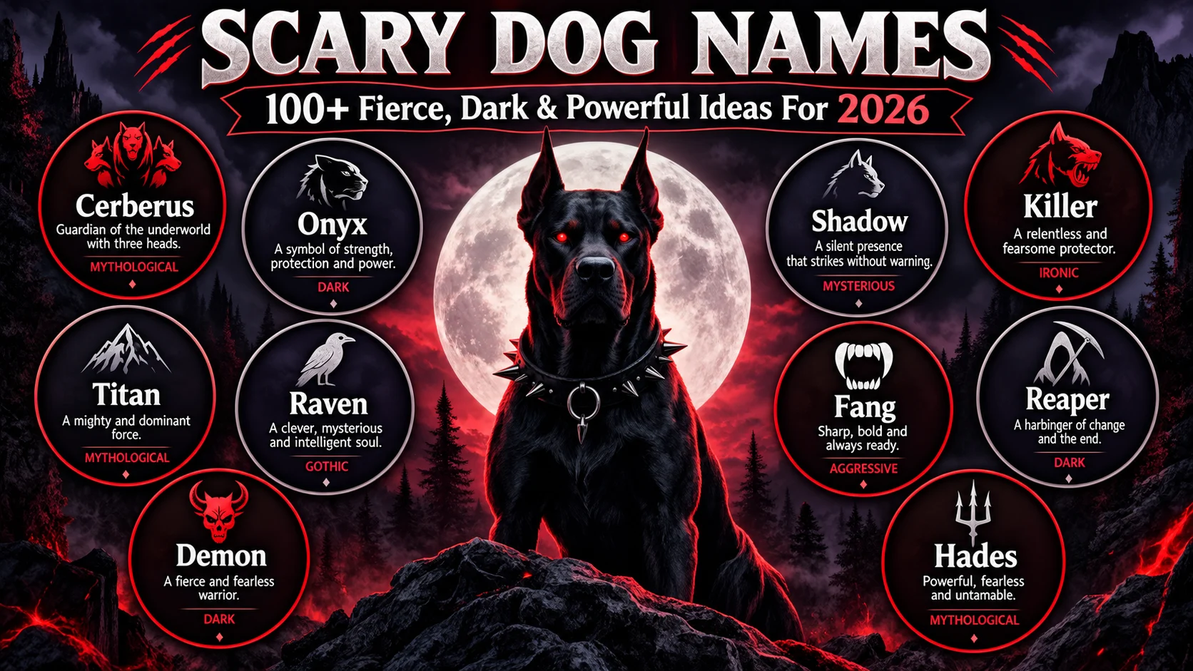 scary dog names