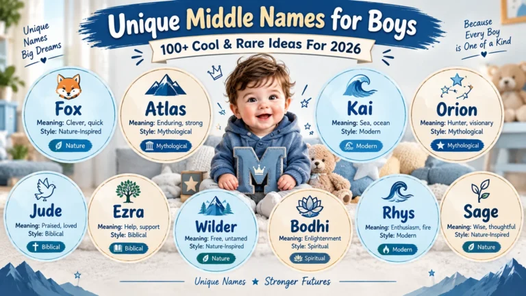 unique middle names for boys