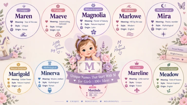 unique names that start with m girl