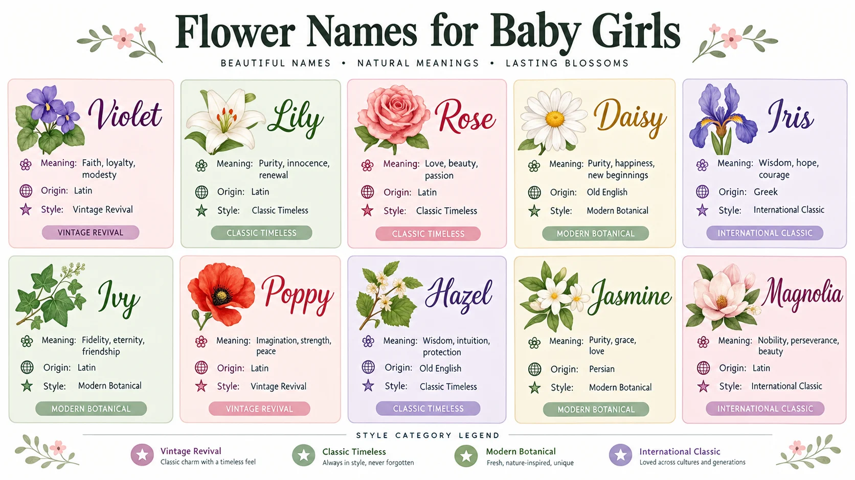 flower names