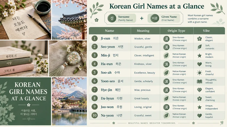 korean girl names