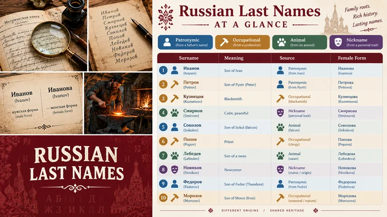 russian last names