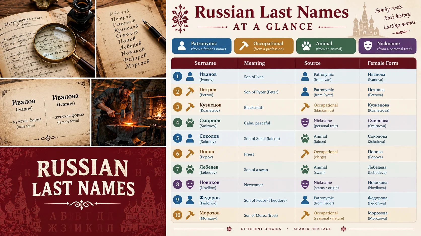 russian last names